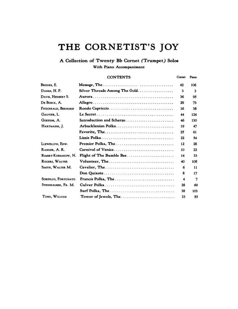 Various, The Cornetist's Joy (Part & Score)-p002