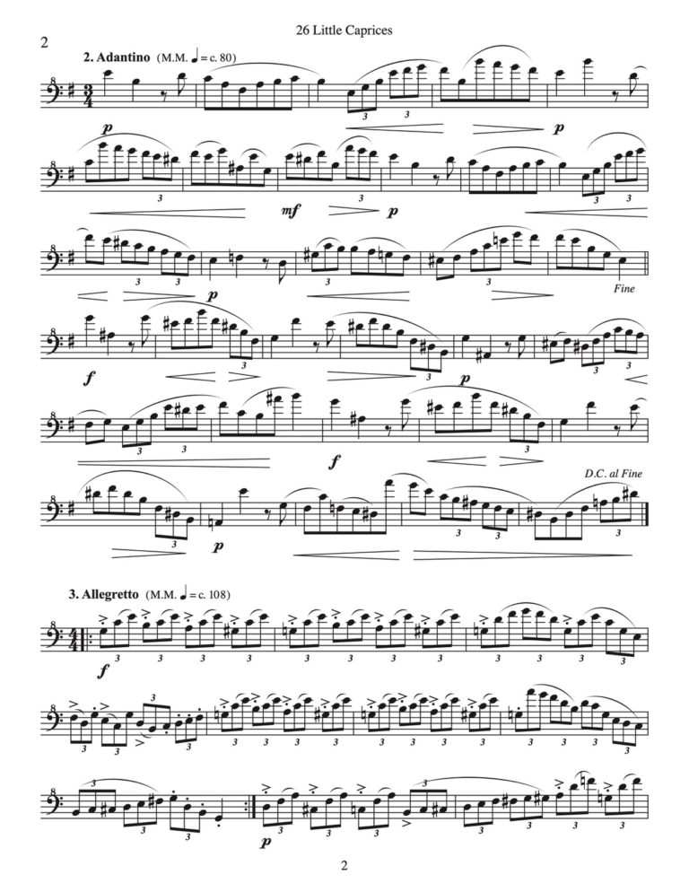 Andersen-Veldkamp, 26 Little Caprices Trombone and Baritone-p04