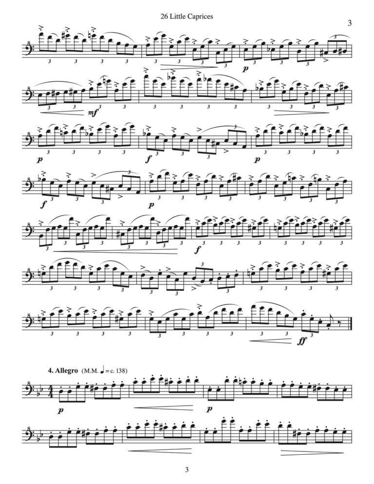 Andersen-Veldkamp, 26 Little Caprices Trombone and Baritone-p05