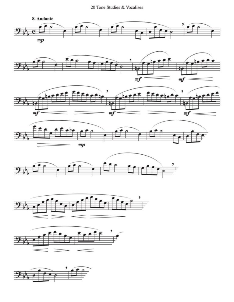 Veldkamp, 20 Tone Studies & Vocalises for Trombone-p09