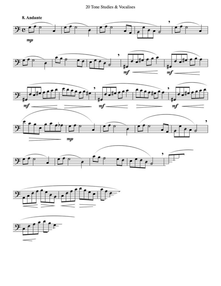 Veldkamp, 20 Tone Studies for Tuba-p09