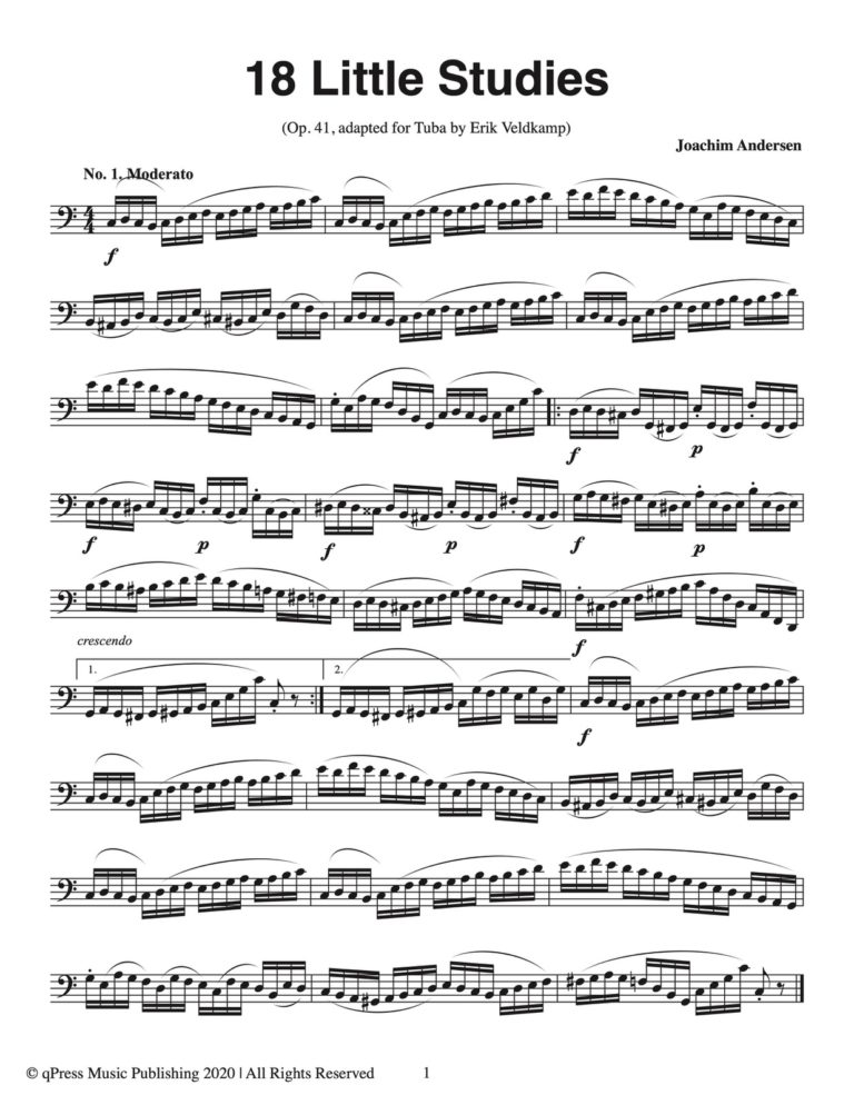 Veldkamp-Andersen, 18 Little Studies for Tuba-p03