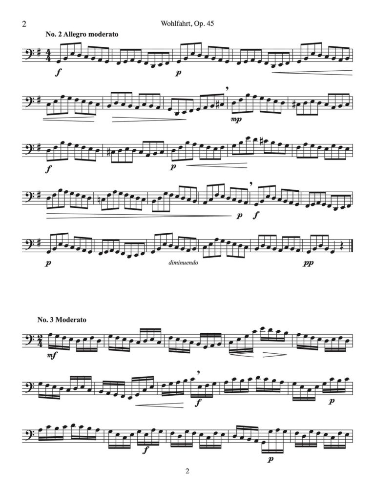 Veldkamp-Wohlfahrt, 45 Studies Op.45 for Tuba-p04