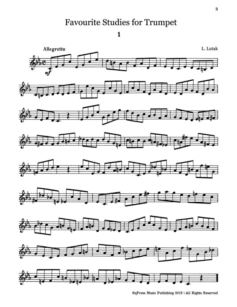 Volotskoi, Favourite Russian Studies for Trumpet-p05