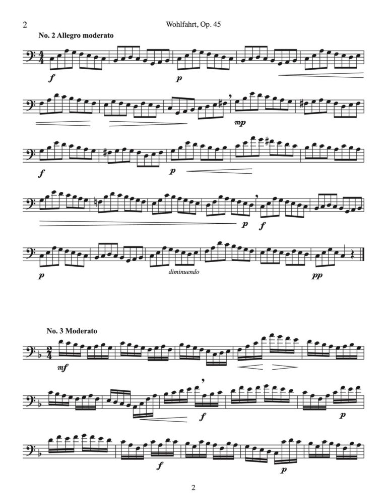 Wohlfahrt-Veldkamp, 45 Studies Op.45 for Tuba-p04