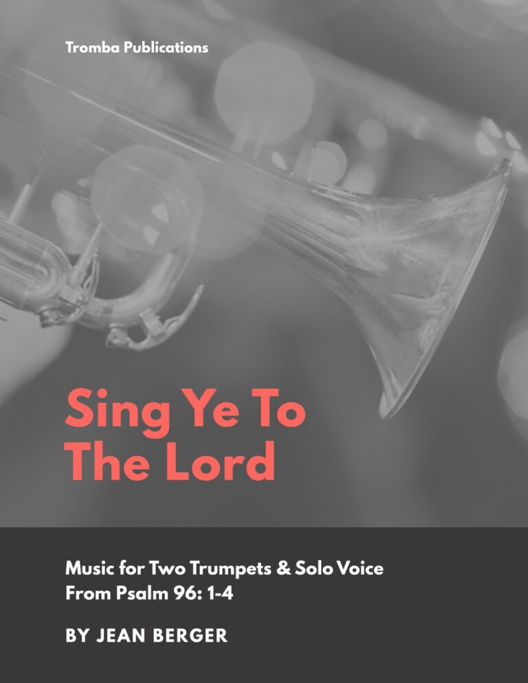 Berger, Sing Ye to the Lord for Solo Voice and Two Trumpets-p1