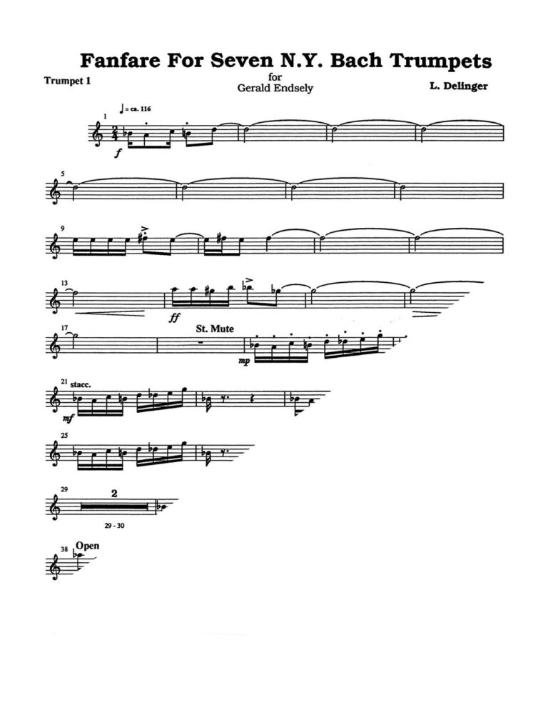 (Chamber) Delinger, Fanfare for Seven N.Y. Bach Trumpets-p03