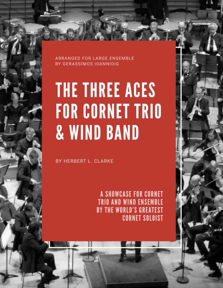 Clarke, The Three Aces for Cornet Trio and Wind Band-p01