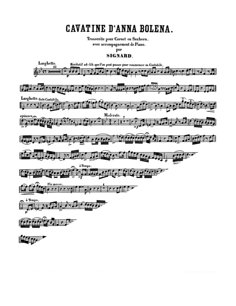 Donizetti arr. Signard, Variations on Cavatine d'Anna Bolena for Trumpet and Piano-p3