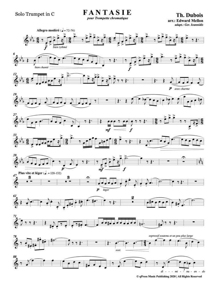 Dubois, Fantasie for Trumpet and Wind Ensemble-p03