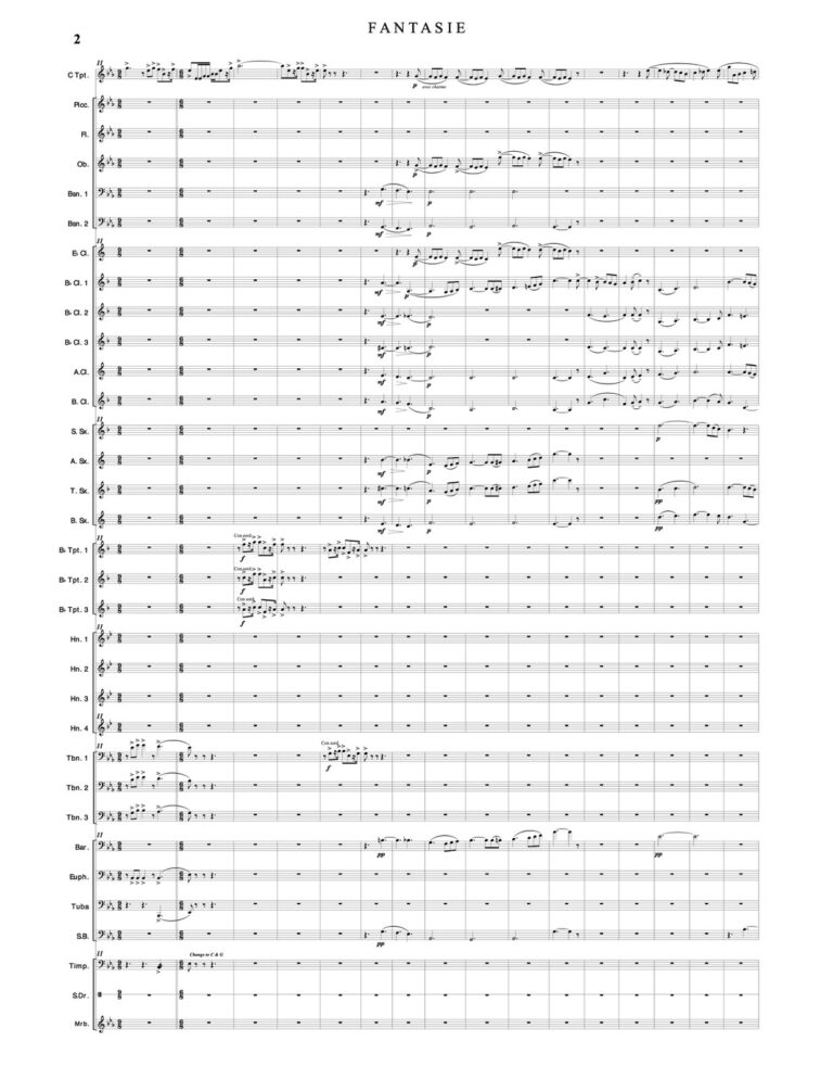 Dubois, Fantasie for Trumpet and Wind Ensemble-p55