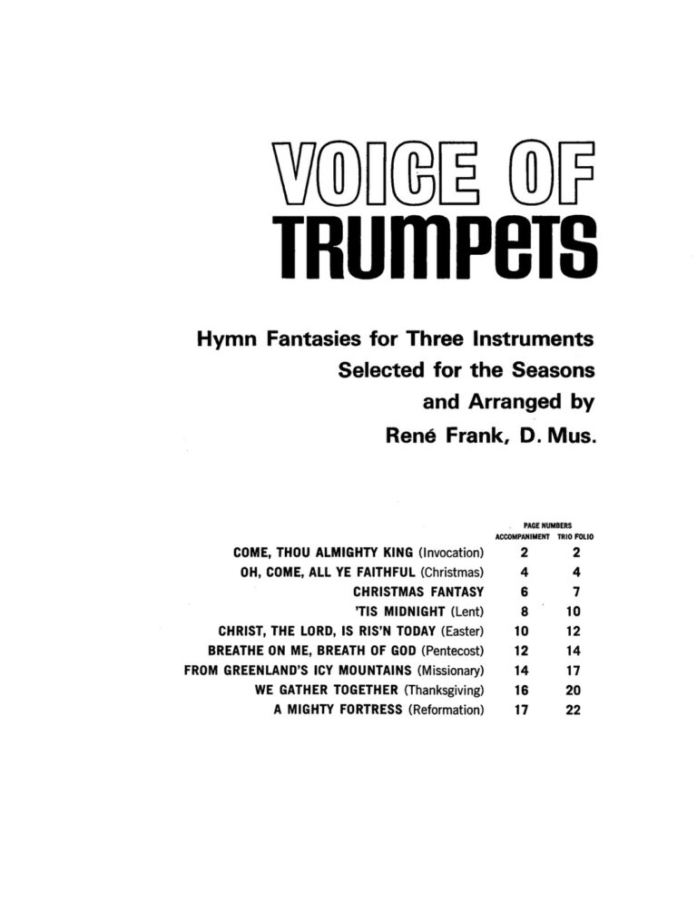 Frank, Voice of Trumpets, Hymn Fantasies for Three Instruments-p03