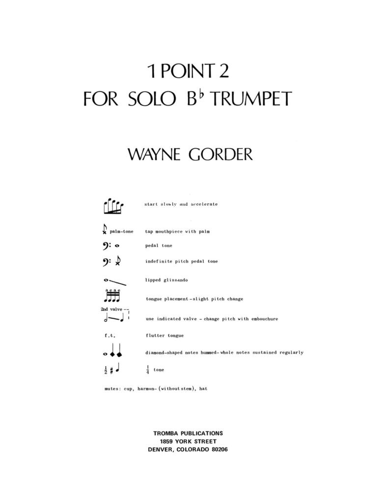 Gorder, 1 Point 2 for Solo Bb Trumpet-p3