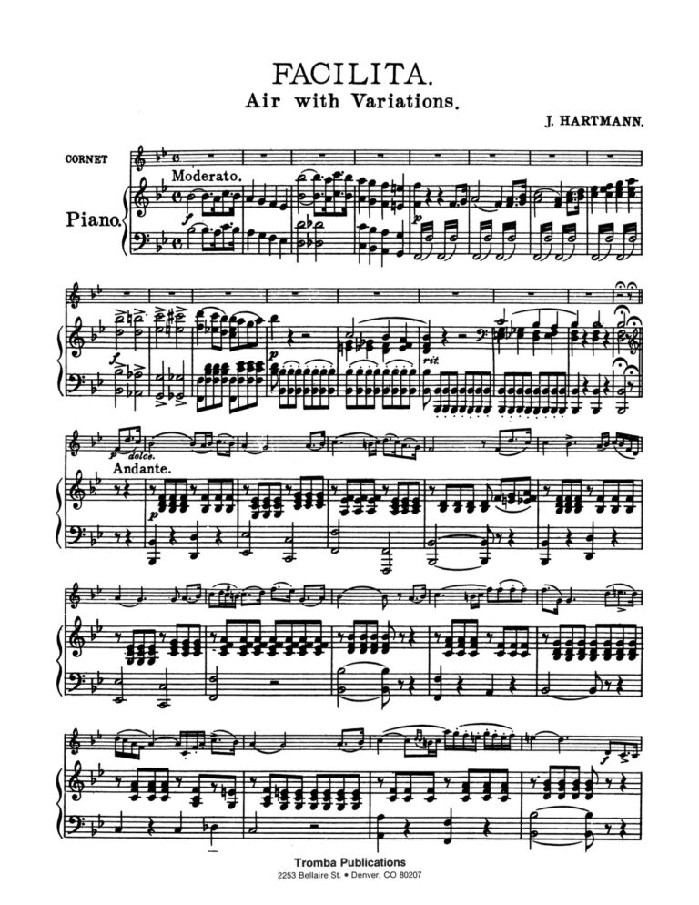 Hartmann, Facilita for Trumpet and Piano-p09