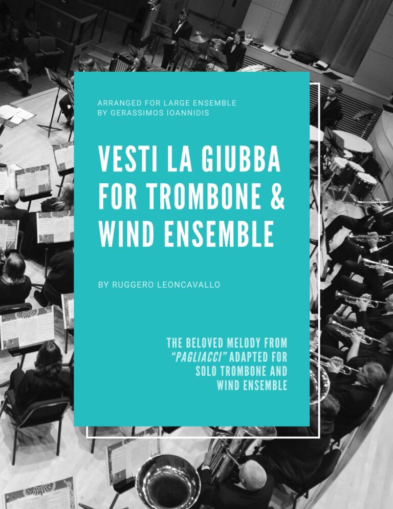 Leoncavallo, Vesti la Giubba for Trombone and Wind Ensemble-p01