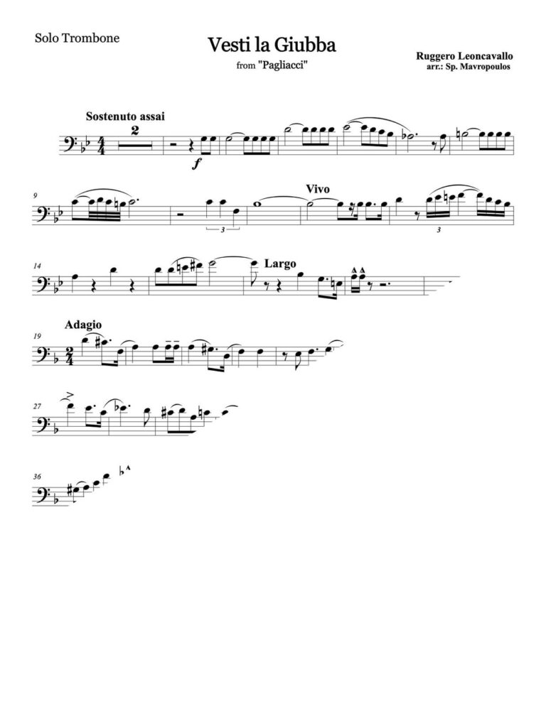 Leoncavallo, Vesti la Giubba for Trombone and Wind Ensemble-p03b