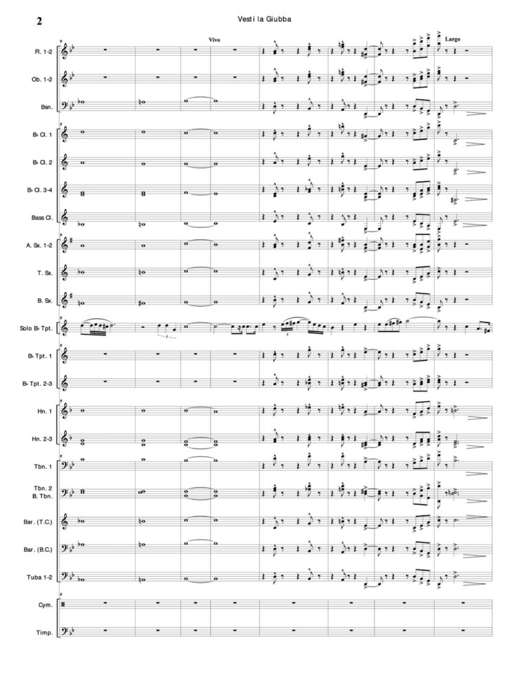 Leoncavallo, Vesti la Giubba for Trombone and Wind Ensemble-p66