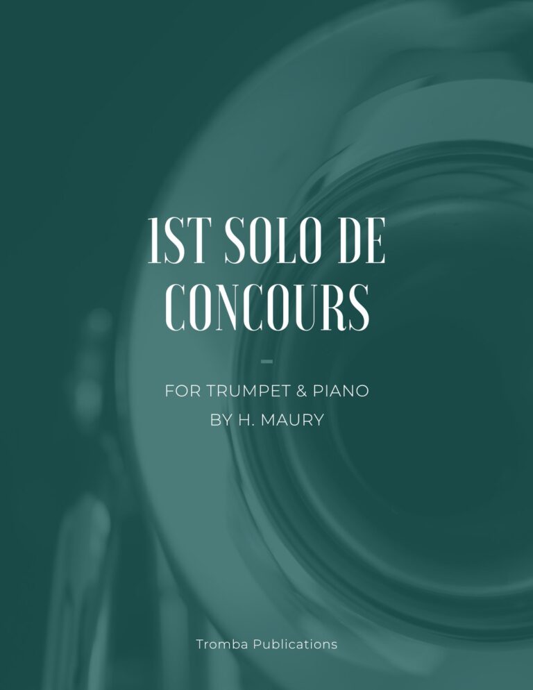 Maury, 1st Solo de Concours for Trumpet and Piano-p01