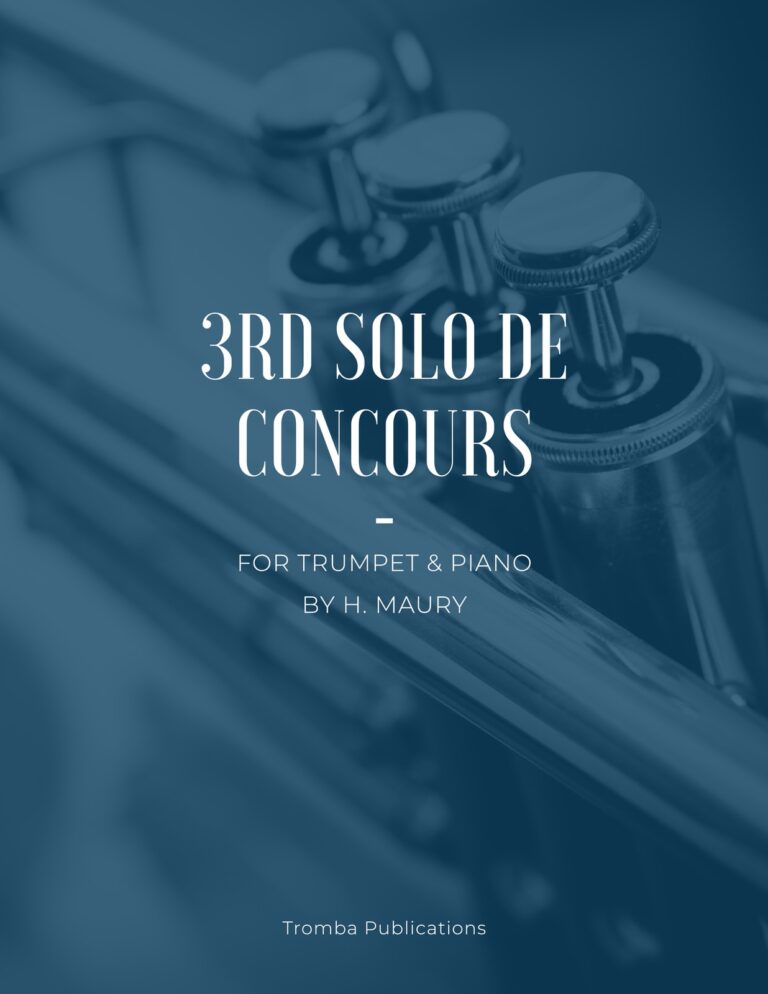 Maury, 3rd Solo de Concours for Trumpet and Piano-p01