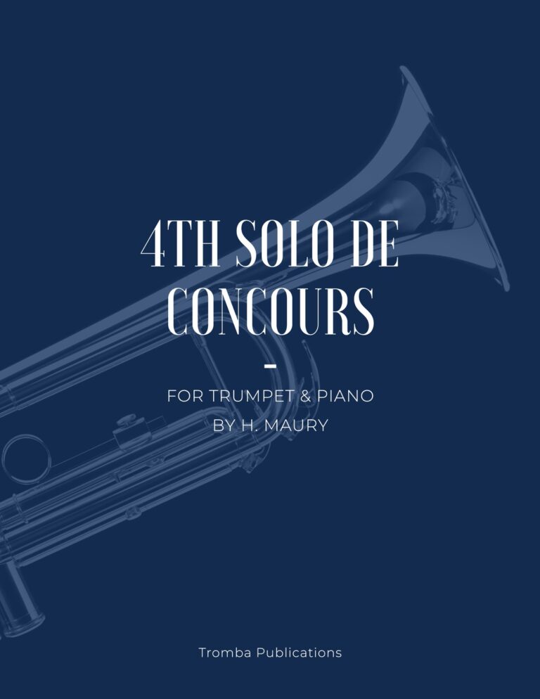 Maury, 4th Solo de Concours for Trumpet and Piano-p01
