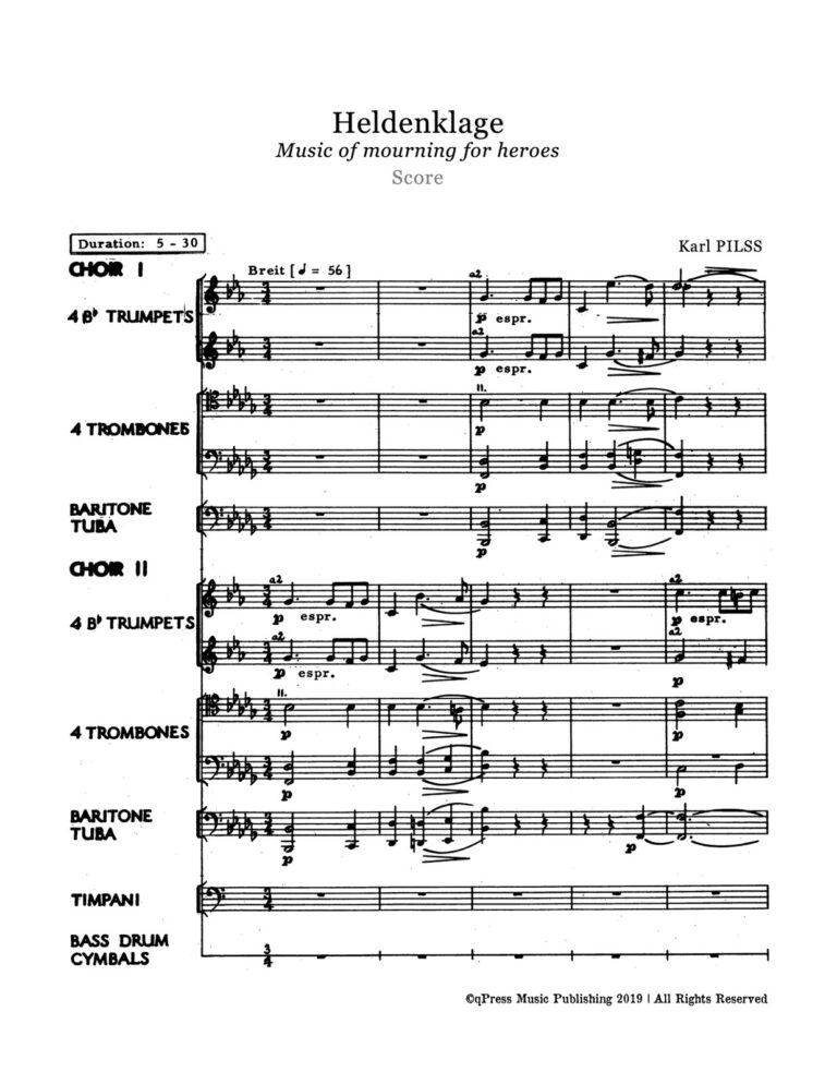 Pilss, Heldenklage Music of Mourning for Heroes (Parts & Score)-p48
