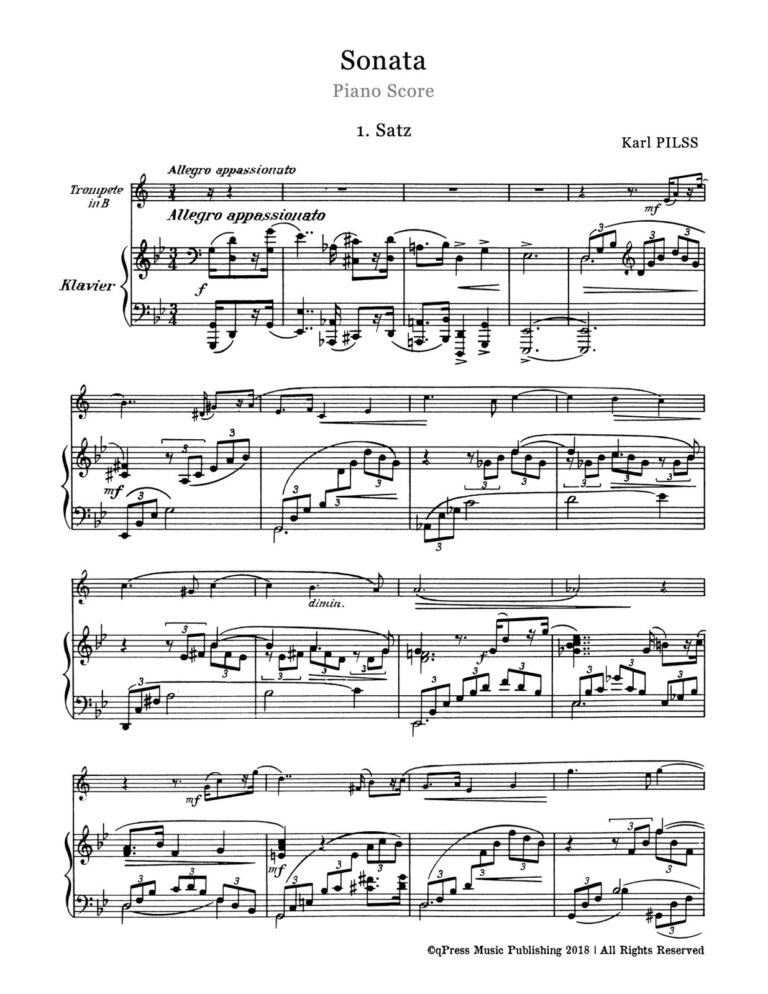 Pilss, Sonata for Trumpet and Piano-p09