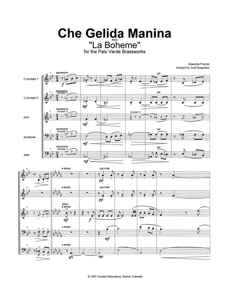 Puccini, Che Gelida Manina from La Boheme-p13