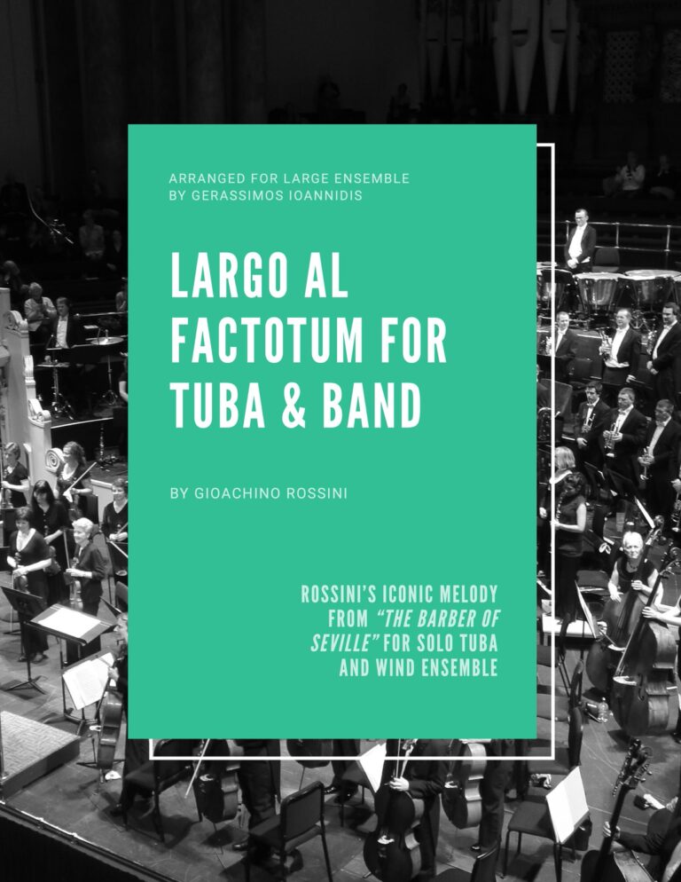 Rossini, Largo al Factotum for TUba and Band-p001