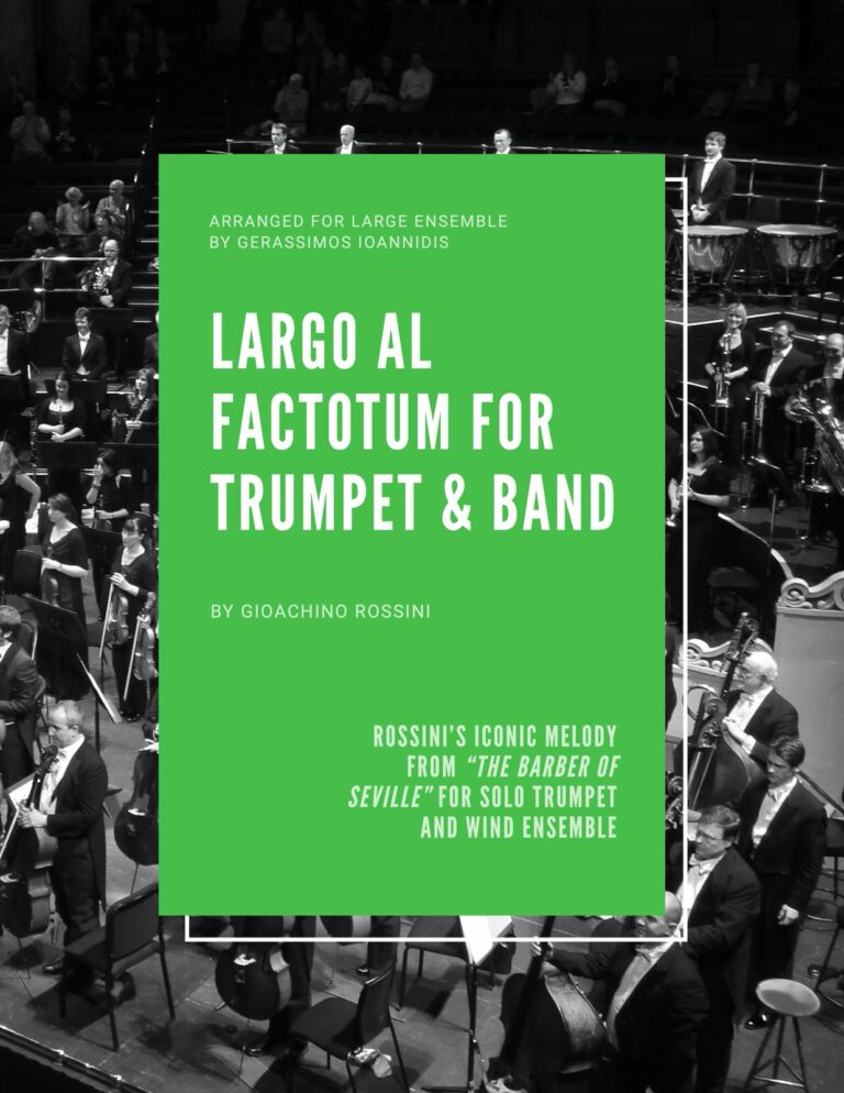 Rossini, Largo al Factotum for Trumpet and Band-p001