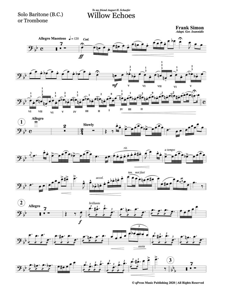 Simon, Willow Echoes for Baritone or Trombone and Wind Ensemble-p03