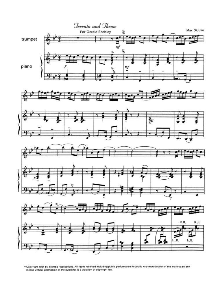 (Solo) DiJulio, Toccata and Theme for Trumpet and Piano-p05