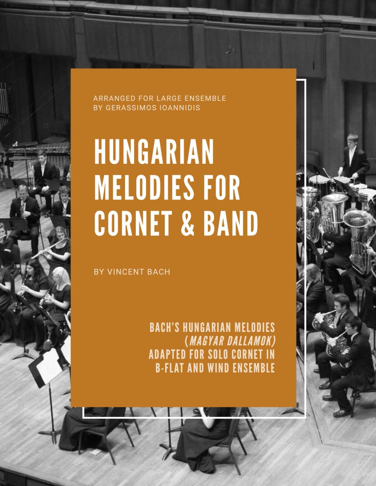 V. Bach, Hungarian Melodies for Cornet and Band-p01