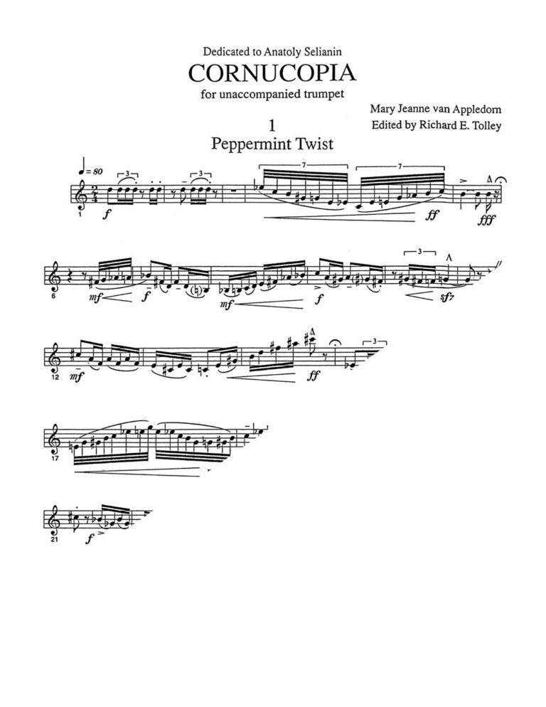 Van Appledorn, Cornucopia for Unaccompanied Trumpet-p03