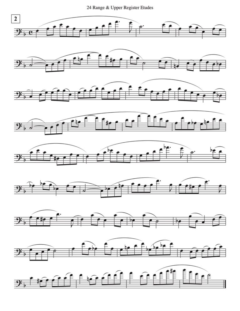Veldkamp, 24 High Range Studies for Trombone-p04
