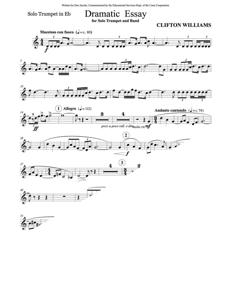 Williams, Dramatic Essay for Trumpet and Wind Ensemble-p05