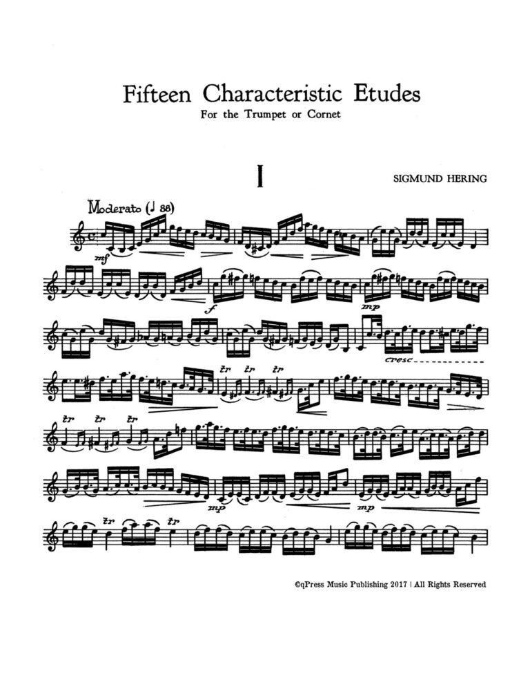 15 Characteristic Etudes for Trumpet