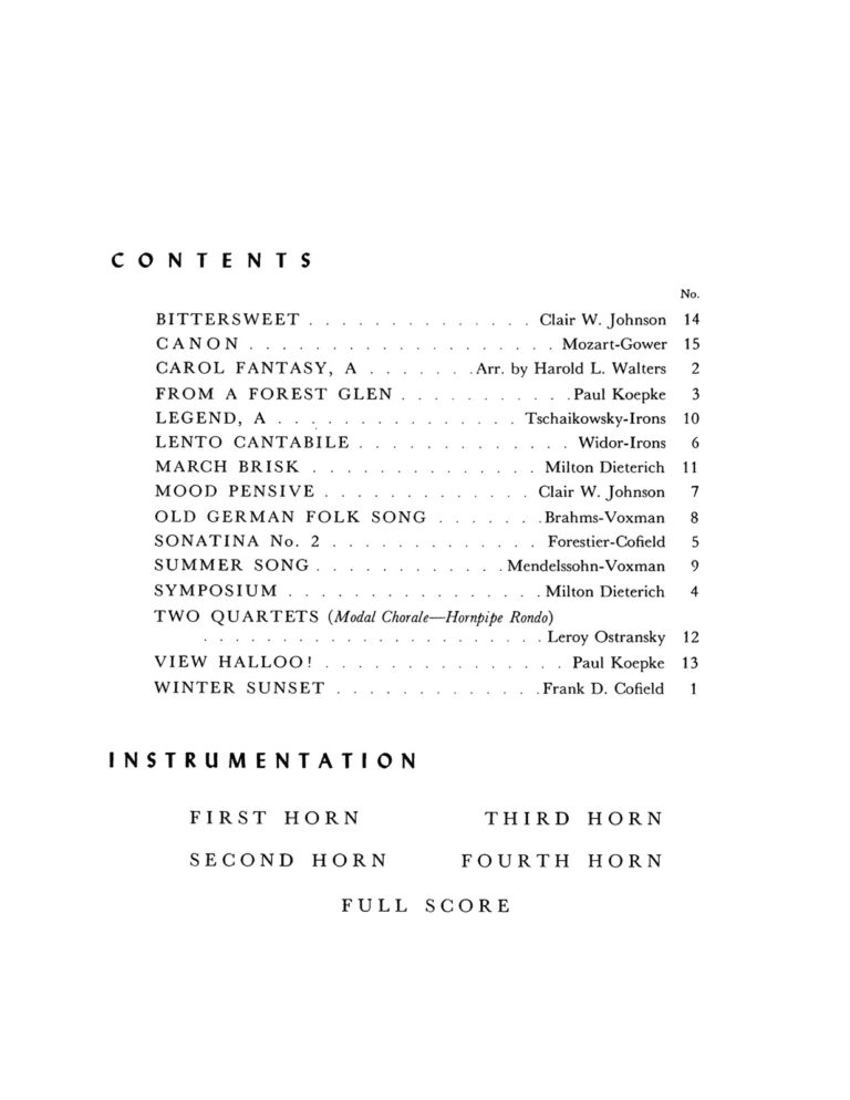 Various, Quartet Repertoire for Horn-p003