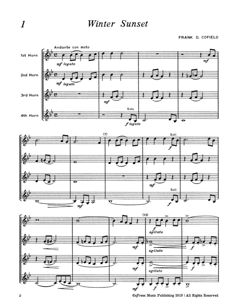 Quartet Repertoire for Horn