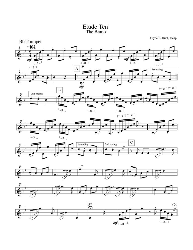 Hunt, 12 Etudes for Trumpet-p16