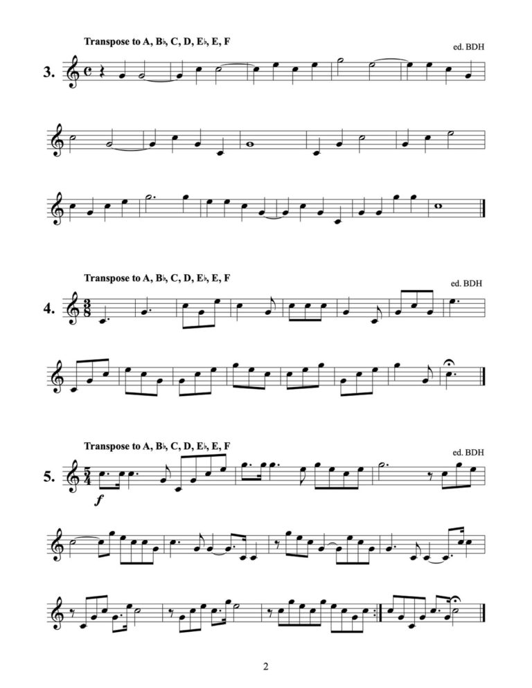 Blazhevich-Hampton, Studies in Clefs for Trumpet-p006
