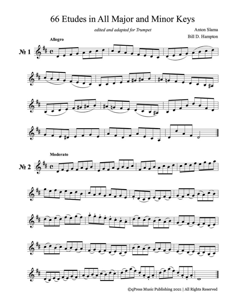 Slama-Hampton, 66 Etudes in All Major and Minor Keys (Trumpet)-p05