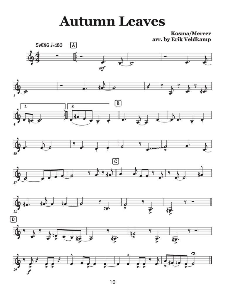 Veldkamp, Swinging Trumpet Quartets Vol.1 (Trumpet 4)-p12