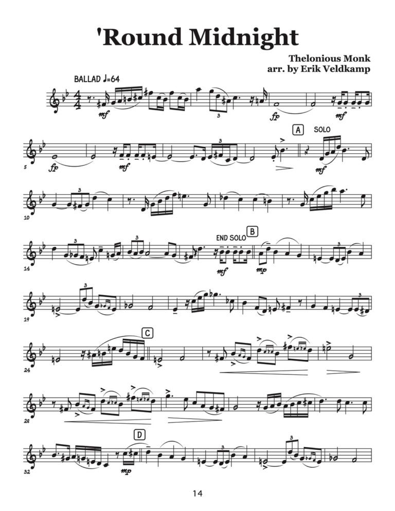 Veldkamp, Swinging Trumpet Quartets Vol.2 (Trumpet 1)-p16
