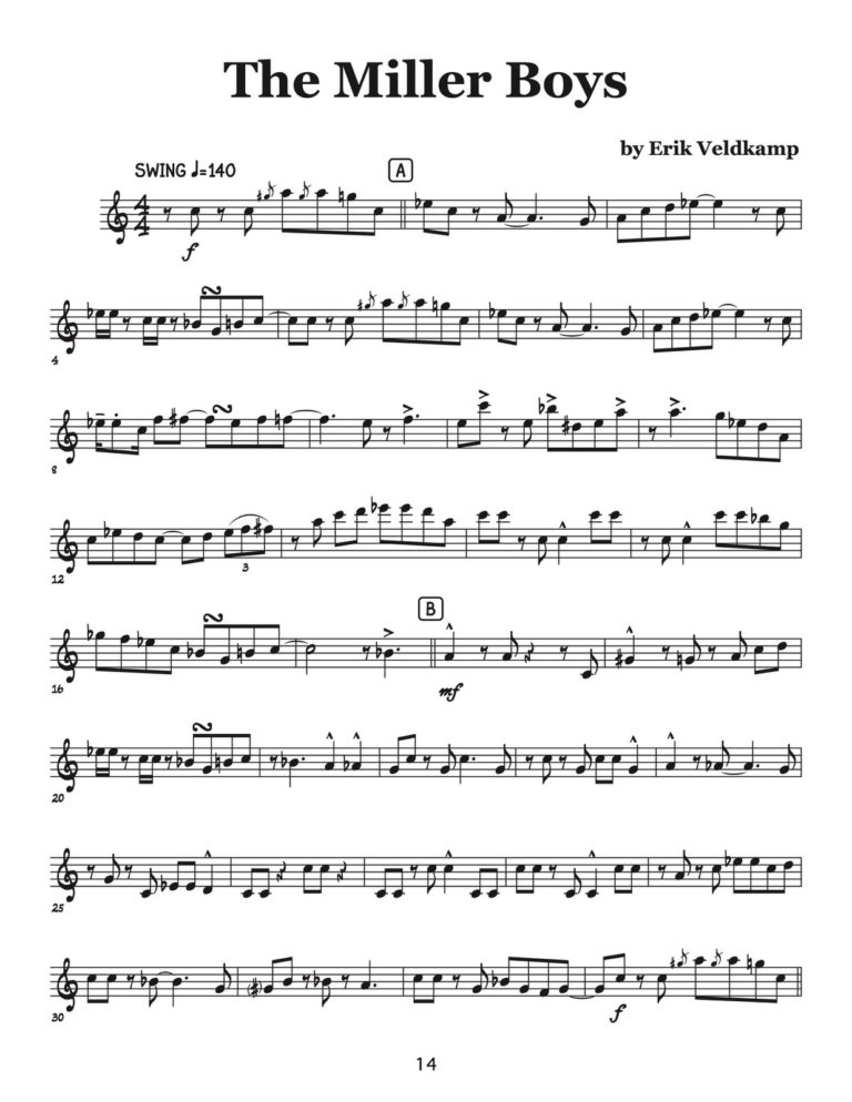 Veldkamp, Swinging Trumpet Quartets Vol.4 (Trumpet 1)-p16