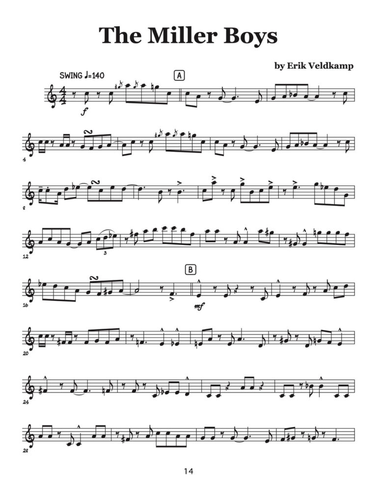 Veldkamp, Swinging Trumpet Quartets Vol.4 (Trumpet 2)-p16