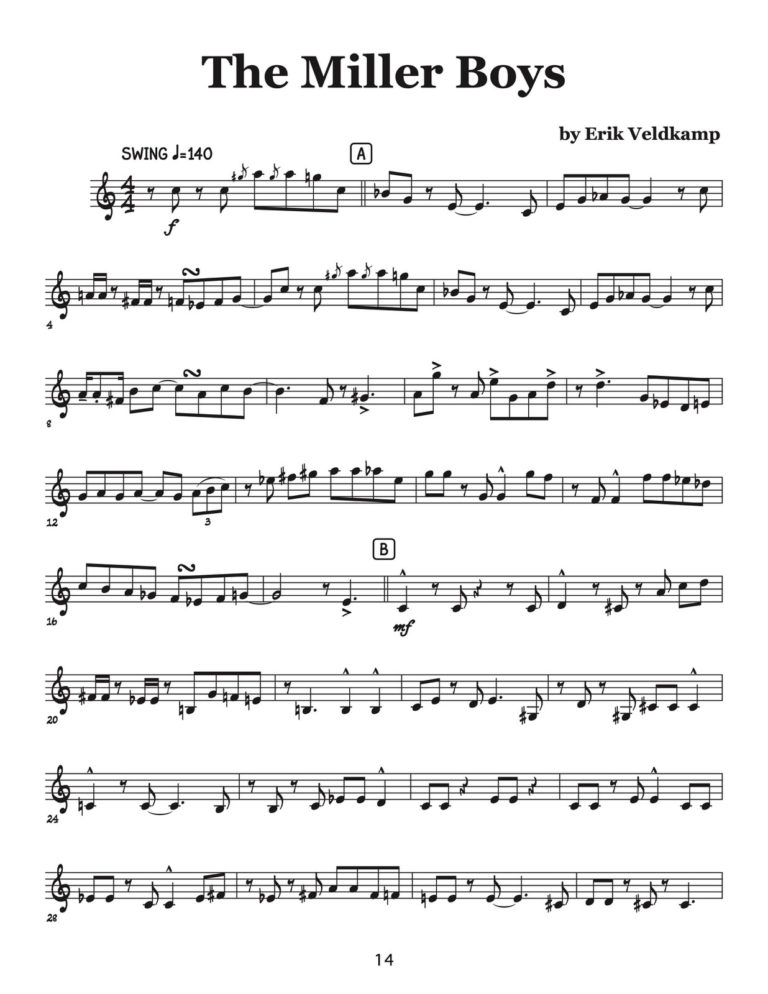 Veldkamp, Swinging Trumpet Quartets Vol.4 (Trumpet 3)-p16
