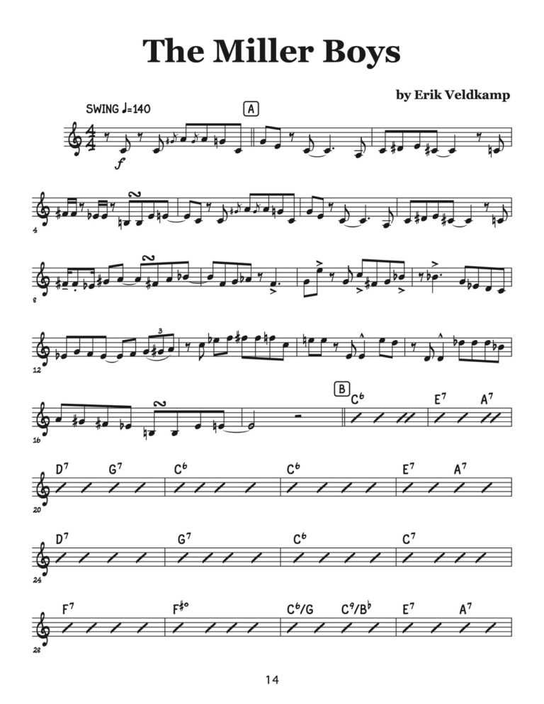 Veldkamp, Swinging Trumpet Quartets Vol.4 (Trumpet 4)-p16