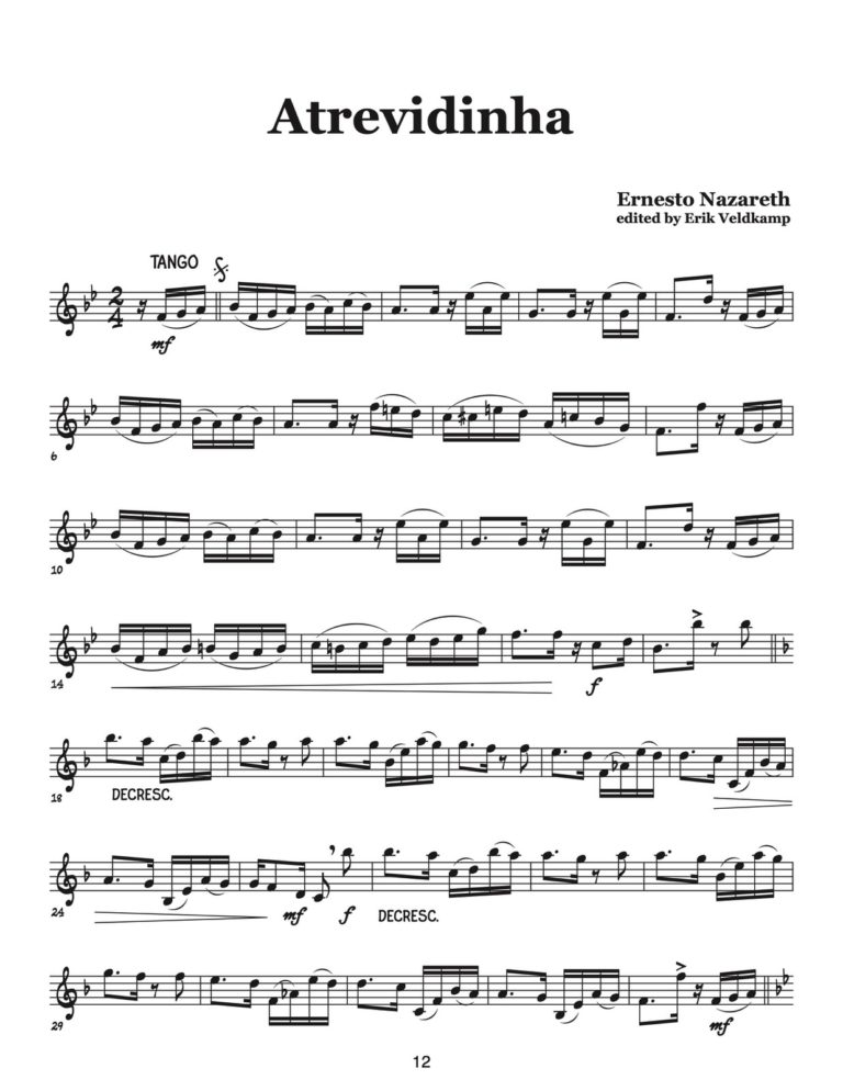Veldkamp-Nazareth, 15 Brazilian Tangos & Polkas for Trumpet-p12