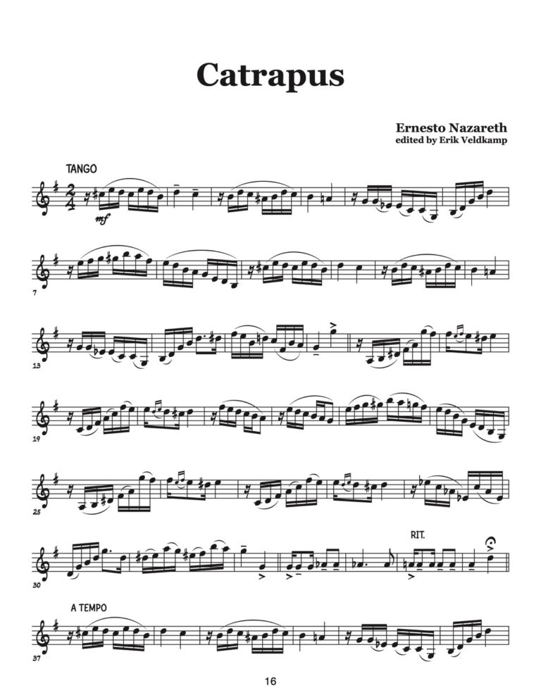 Veldkamp-Nazareth, 15 Brazilian Tangos & Polkas for Trumpet-p16