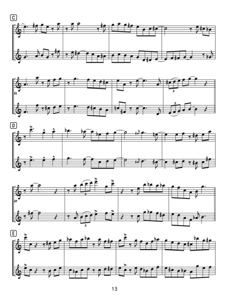 Veldkamp, 16 Swinging High Note Duets-p13